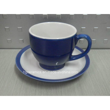 Keramik Cup &amp; Untertasse, Teebecher